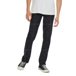 Men's Aeropostale Reflex Slim Straight Denim Dark Blue Jeans Size 33 - 0021